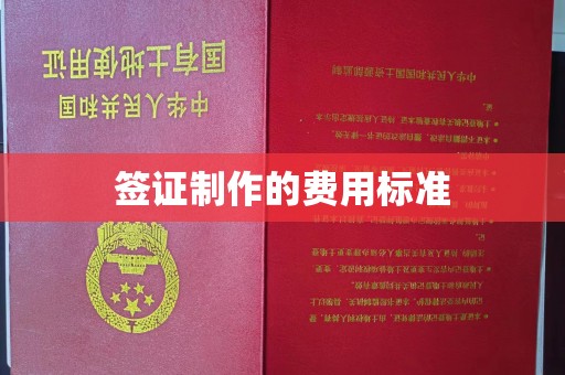 武义签证制作的费用标准
